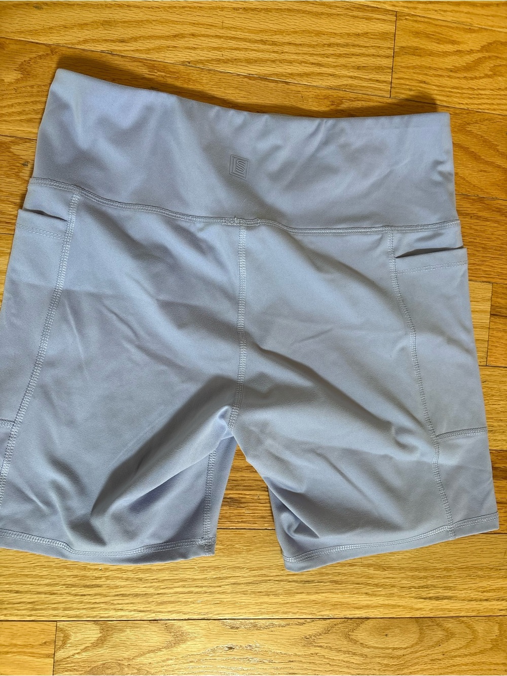 Laundry By Shelli Segal Light Purple High-Rise Bike Shorts - Picture 3 of 3